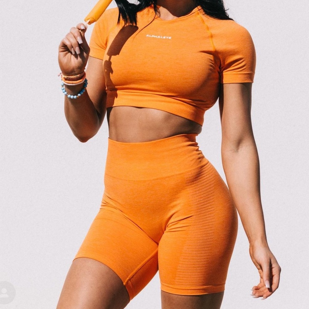 Alphalete Seamless Biker Short - Dreamsicle